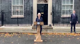 Watch the moment Liz Truss resigned as PM after just 44 days in office