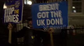 Anti-Tory rally outside Downing Street: 'Brexit Got the UK Done'
