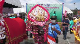 Most beautiful buffalo is awarded in Thailand at Chonburi Buffalo Festival