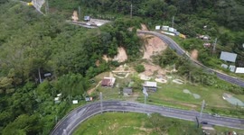 Road collapses as heavy rain causes massive landslide in Phuket, Thailand