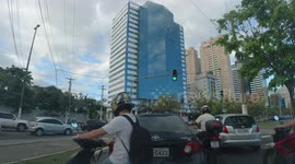 Motorcyclist being rescued due to serious motorcycle accident