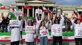 Protests continue in London to demand justice for Mahsa Amini