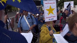 Rejoin the EU march, London, UK.