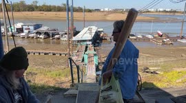 Record-low water levels on the Mississippi River