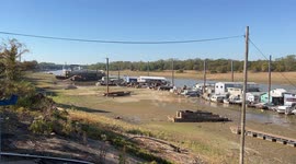 Record-low water levels on the Mississippi River