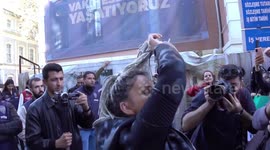 Turkey: Iranian women protested in Istanbul for Mahsa Amini