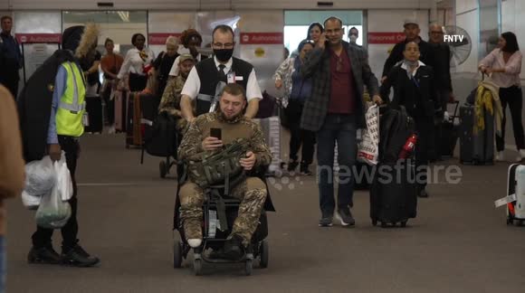 Ukrainian Soldiers Arrive in New York City for Prosthetics Treatment