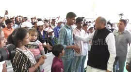 Rajasthan CM Ashok Gehlot celebrates Diwali with children orphaned due to COVID in India