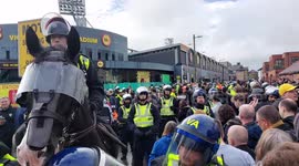 Riot police deployed for Watford and Luton football match