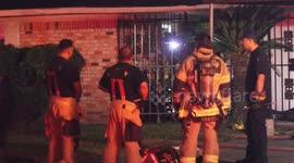 Heater possibly to blame in a fire that broke out at Houston home overnight, TX, USA