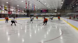 Ice Hockey in Dorval Canada with the Youngtimers league Oilers vs Canadians only goals shows game highlights