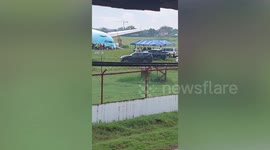 Korean Air jet with 162 passengers badly damaged after overshooting runway in the Philippines