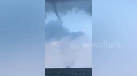Huge waterspout spotted off Chinese coast