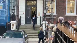 Rishi Sunak leaves CCHQ after historic announcement that he will be UK Prime Minister