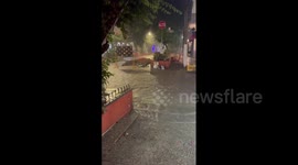 Hurricane Roslyn leaves major flooding in Puerto Vallarta beach resort