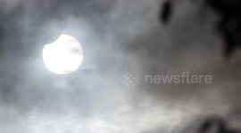 View of partial solar eclipse from Northern Ireland