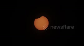 Solar eclipse in Vétroz, Switzerland