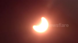 Solar eclipse visible in Saint Petersburg, Russia