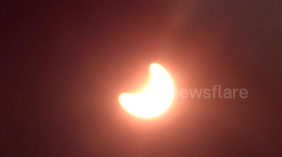 Solar eclipse visible in Saint Petersburg, Russia
