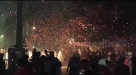 Diwali: war of firecrackers between two villages lights up sky