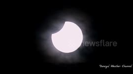 This mornings partial solar eclipse from Donegal, Ireland.