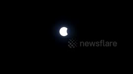 View of Surya Grahan or Solar Eclipse 2022 In India