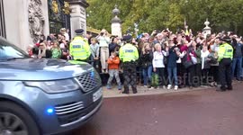 New Prime Minister Rishi Sunak leaves Buckingham Palace after audience with HM King Charles III