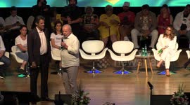 Lula speaks at the act in defense of democracy in Sao Paulo, Brazil