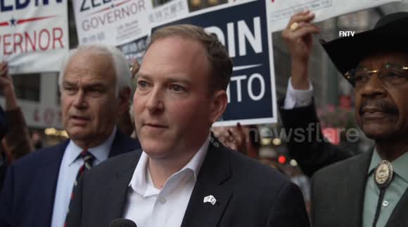 Zeldin Booed by Climate Protesters after he Rides Subway to Gubernatorial Debate against Hochul, Speaks on Crime