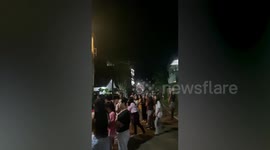 Students run in streets as Philippines magnitude 6.4 earthquake rocks dorms