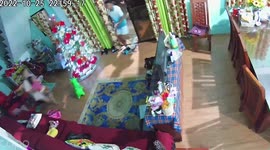 Terrified family flees home as powerful Philippines earthquake rocks their house