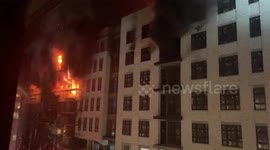 US: Massive Fire Breaks Out At Under-Construction Apartment Complex In Salt Lake City