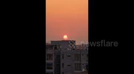 Solar eclipse in Vijayawada, Andhra Pradesh, India