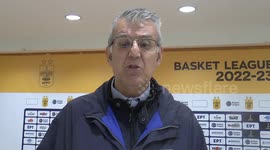 Alexios Tsatsoulis' comments on the Greek Basket League game Aris-Olympiacos 66-83
