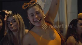 Hundreds of students hit bars and clubs as they celebrate Halloween early in Nottingham, UK