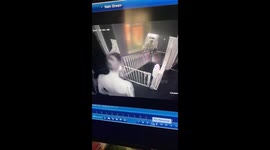 Man gets OWNED by stairgate after having one too many beers *HILARIOUS!*