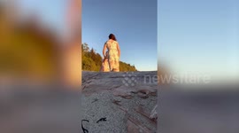 Couple search for their £14k engagement ring for hours after losing it proposing on a beach