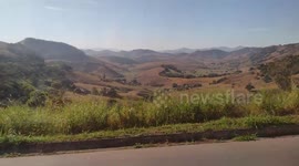 Lindas montanhas, em uma subida aqui no brasil no estado de minhas gerais paisagem muito linda