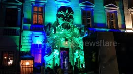 An amazing Halloween display is out up at the Famouse Annabel's  club in Mayfair