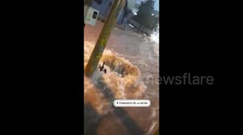 Intense flash flooding slams Paraguay