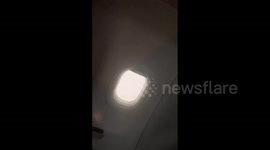 Incredibly terrifying footage from LATAM Airlines flight flying through severe weather conditions