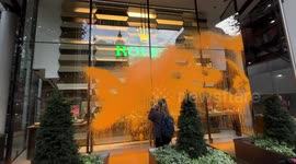 Rolex shop becomes new target of Just Stop Oil: Windows covered in orange paint