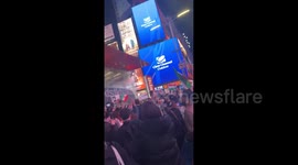 US: Demonstrators Protest Over Death Of Mahsa Amini In NYC Times Square