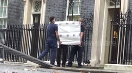 Removal vans arrive as new PM Rishi Sunak moves in to 10 Downing Street