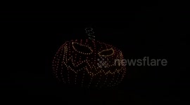 Check out this amazing Halloween drone show