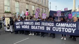 London march for people who have died in police custody or at the hands of police