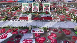 Large crowds continue protests against the Iranian government, in London's Trafalgar Square