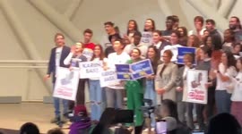 Bernie Sanders Campaigns For Los Angeles Mayoral Candidate Karen Bass in Los Angeles, USA