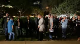 Karen Bass going upsage at her rally in Los Angeles, USA