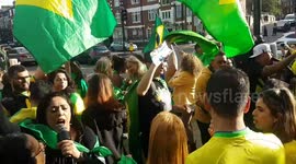 Brazil elections: Lula and Bolsonaro supporters in London attempt to drown each other out with noise
